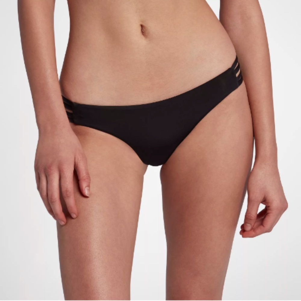 Hurley Quick Dry Max Surf Bikini Bottom - Black - Picture 2 of 7